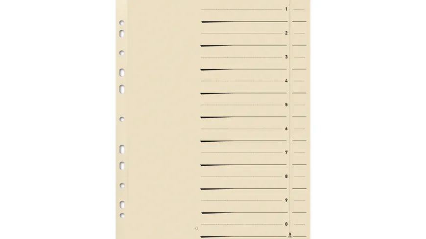 Trennblatt A4 Manilakarton chamois 10er