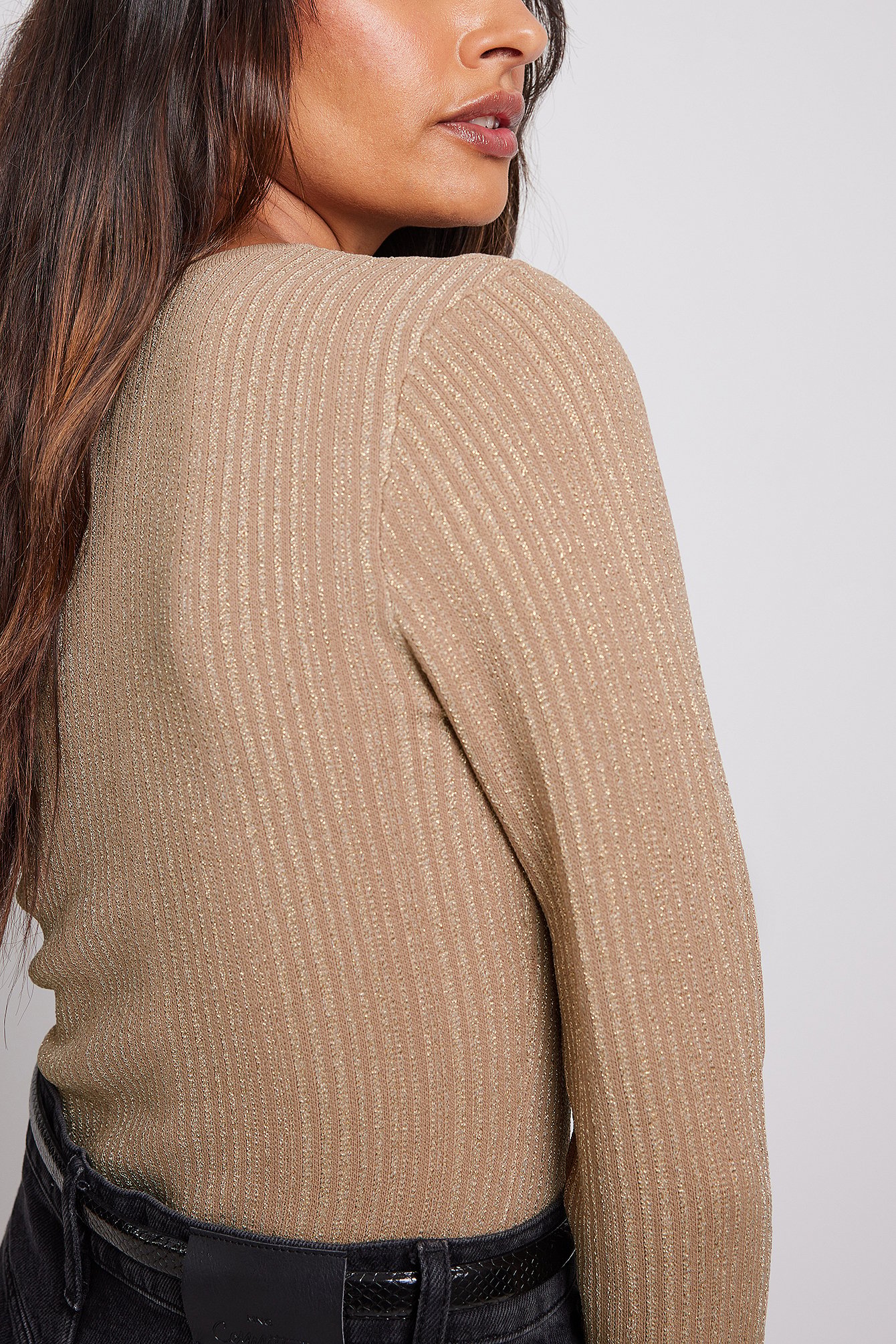 Lurex strick-Top
