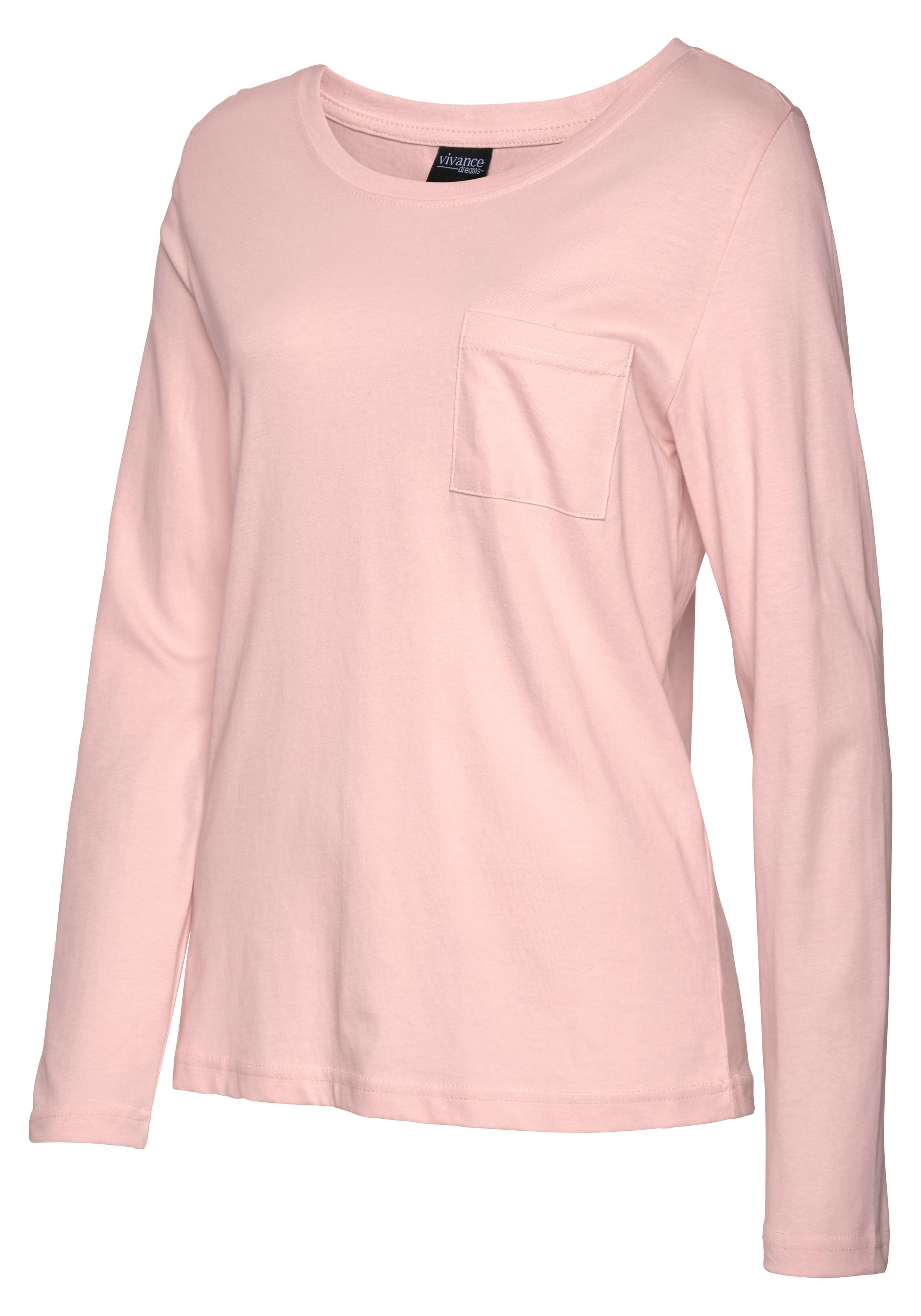 Vivance Dreams Pyjama (2 tlg., 1 Stück) mit gemusterter Schlafhose