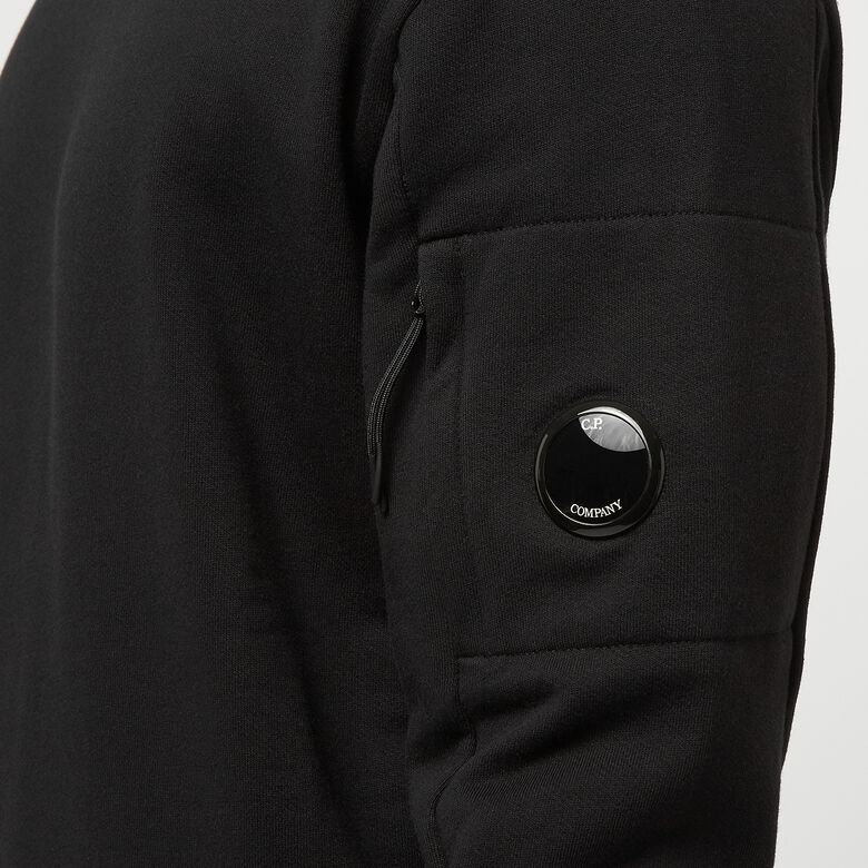C. P. Company Diagonal Raised Fleece Sweatshirt Black