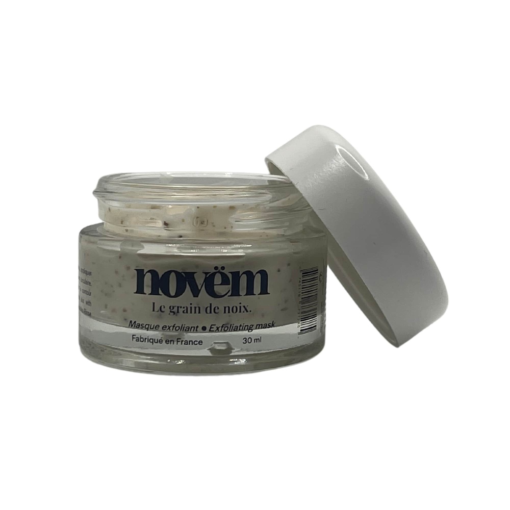 novëm Le Grain de noix - Format voyage Masque visage exfoliant et hydratant