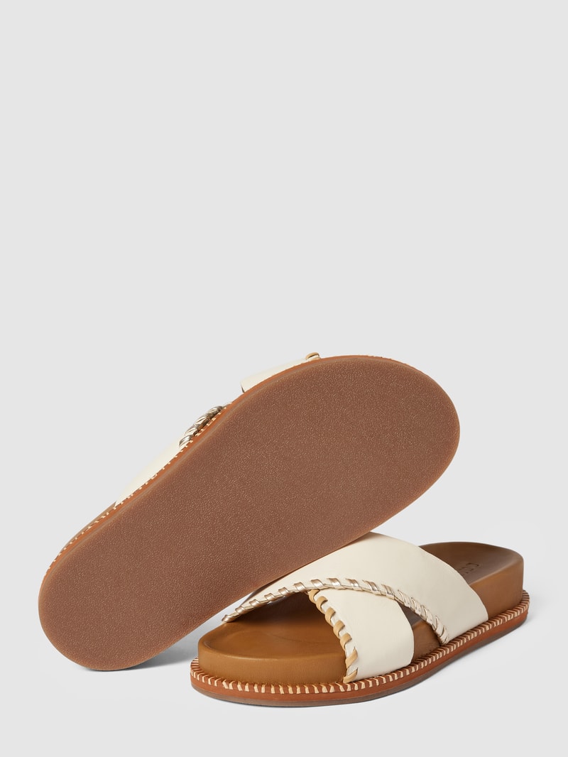 Sandalen mit Animal-print in sand