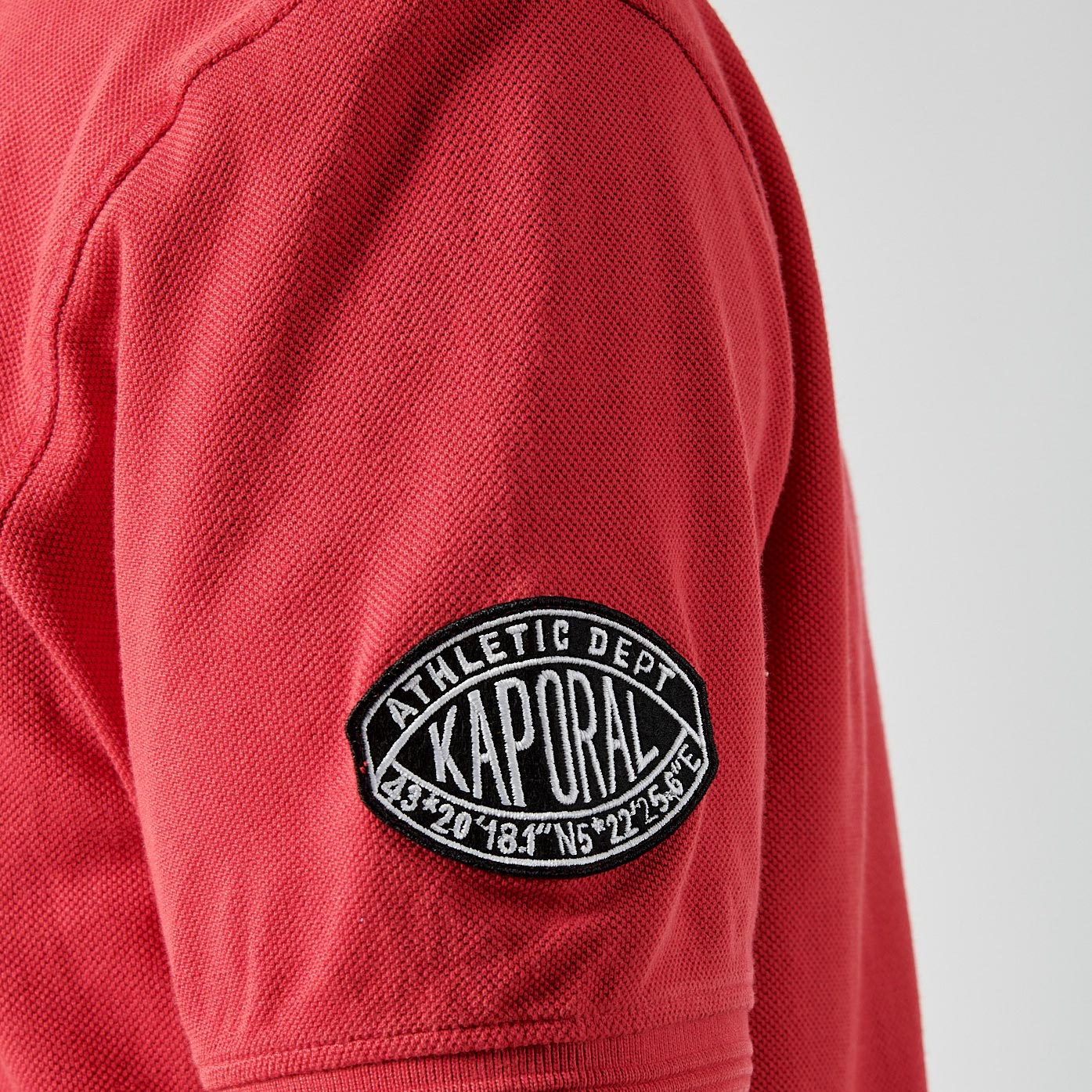 BARNI  Polo rouge Homme en 100% coton bio