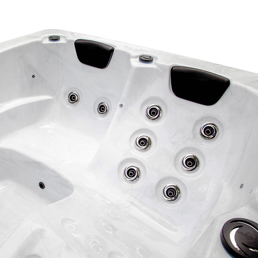 Home Deluxe Outdoor Whirlpool WHITE MARBLE PURE