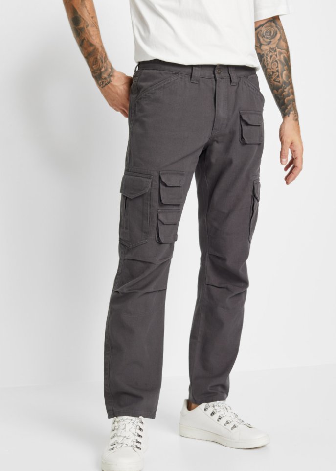 Loose Fit Cargohose, Straight