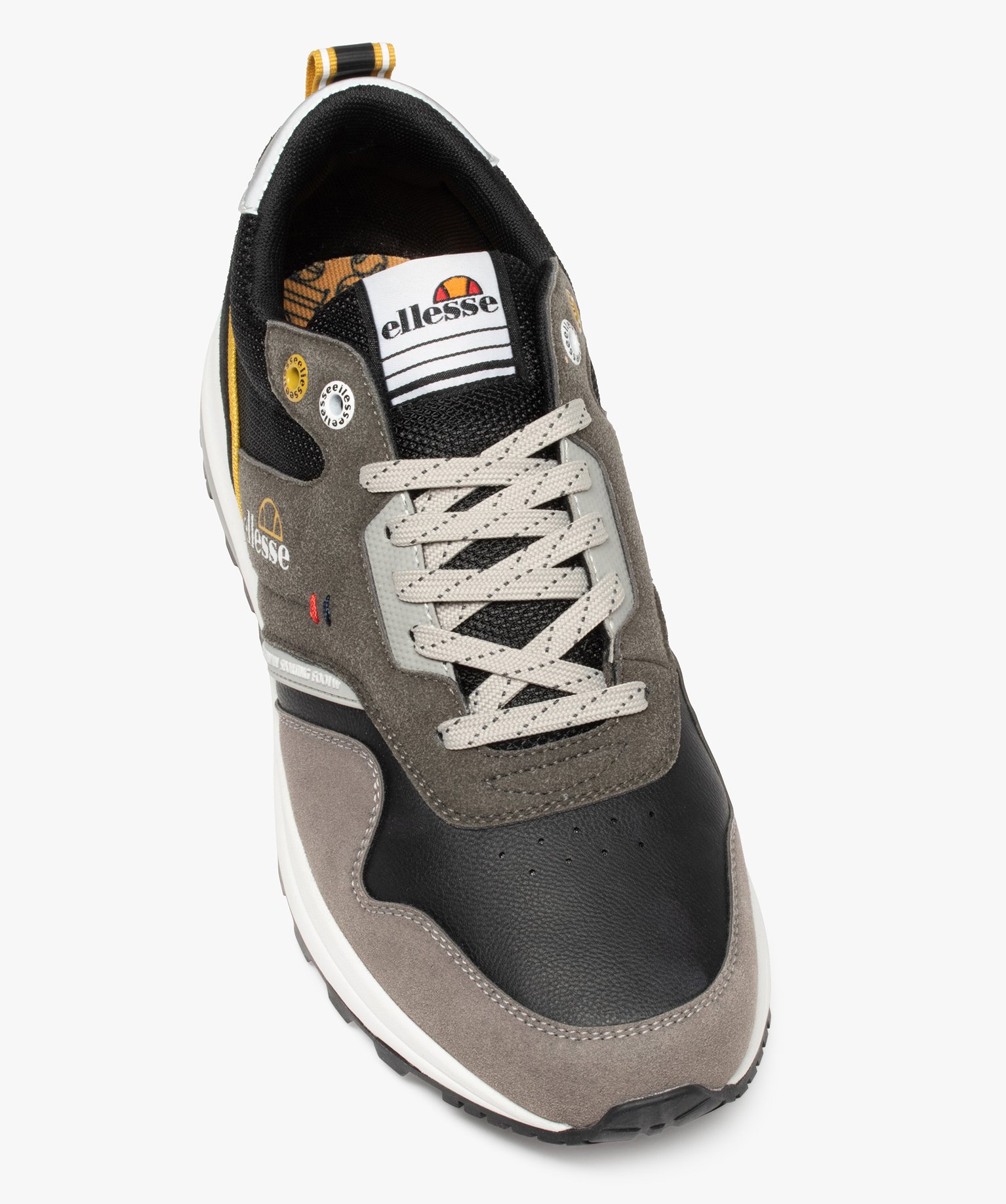 Baskets homme running robustes colorées – Ellesse Giles noir | GEMO