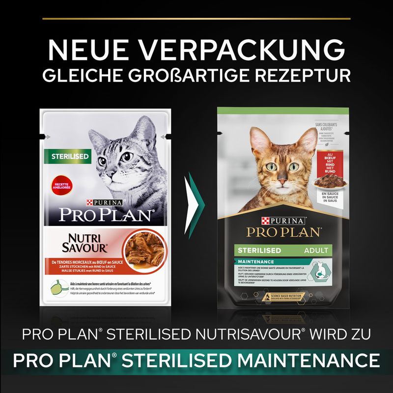 PURINA PRO PLAN Sterilised Adult Maintenance 6 x 85 g | bitiba.de