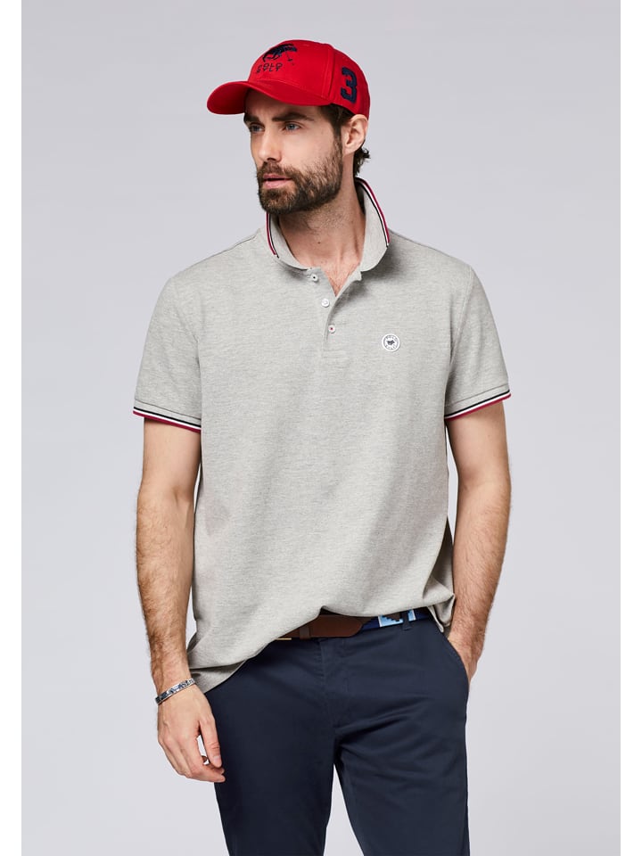 Polo Sylt Poloshirt in Grau günstig kaufen