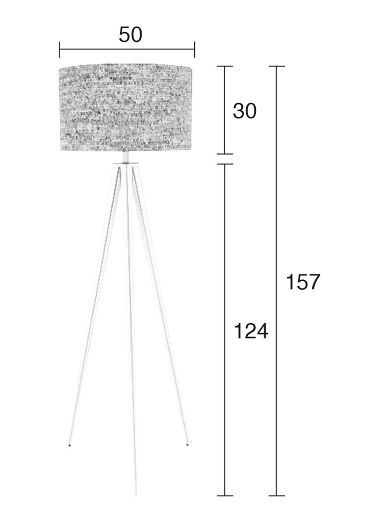 Lampă de podea Zuiver pe trepied 157 x Ø50 cm