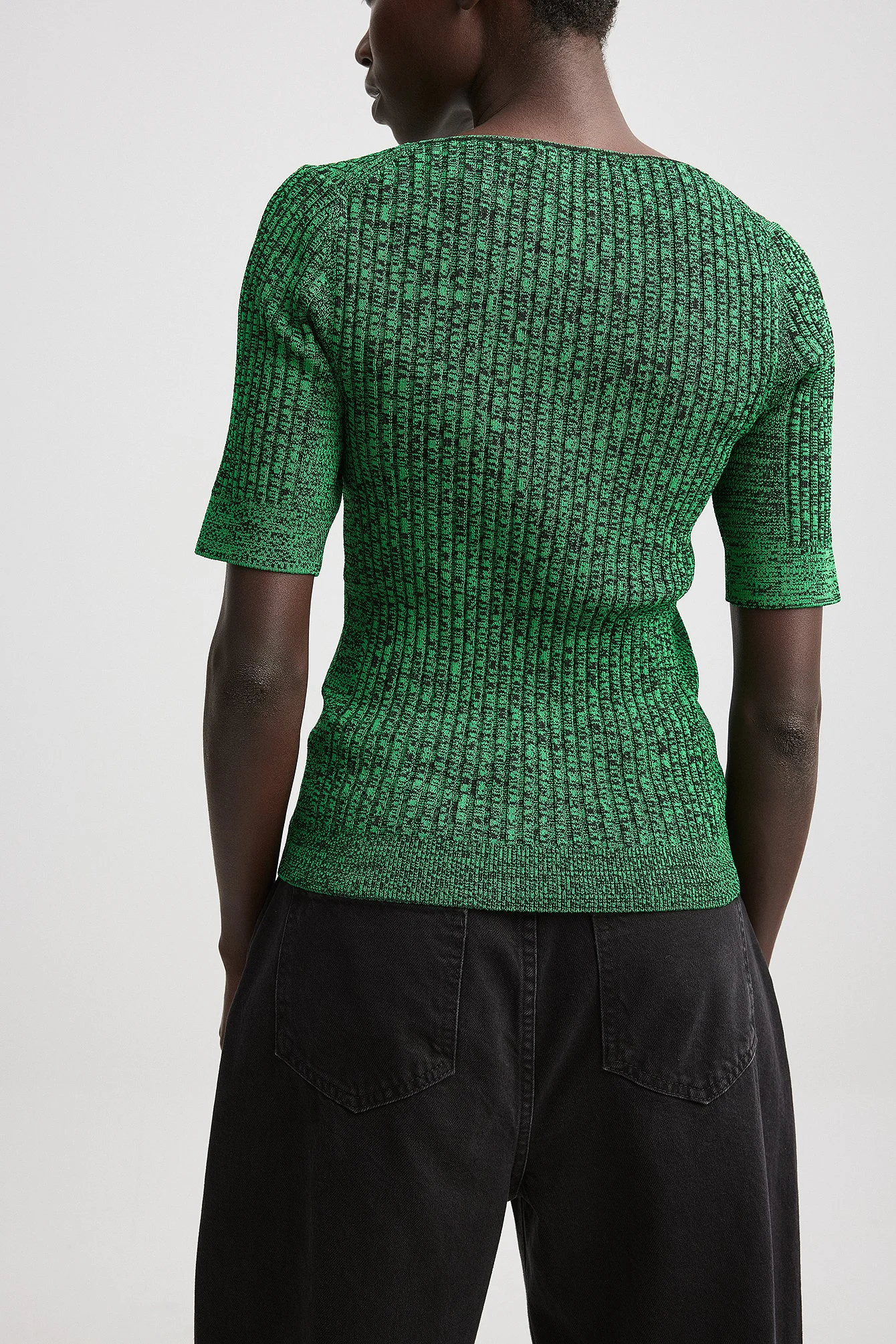 Kurzärmeliges Stricktop