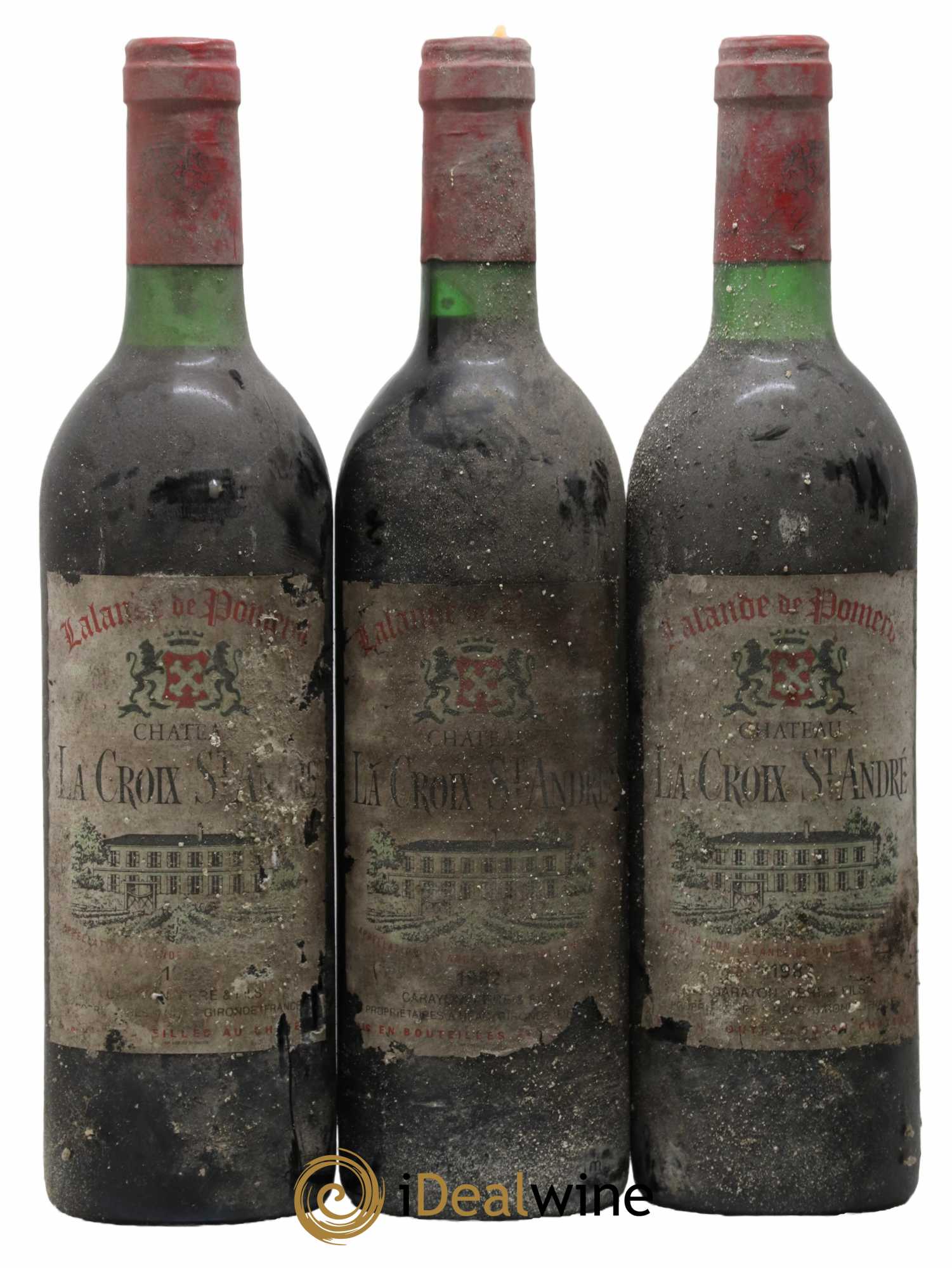Château La Croix Saint André  1982 - Lot de 6 Bouteilles