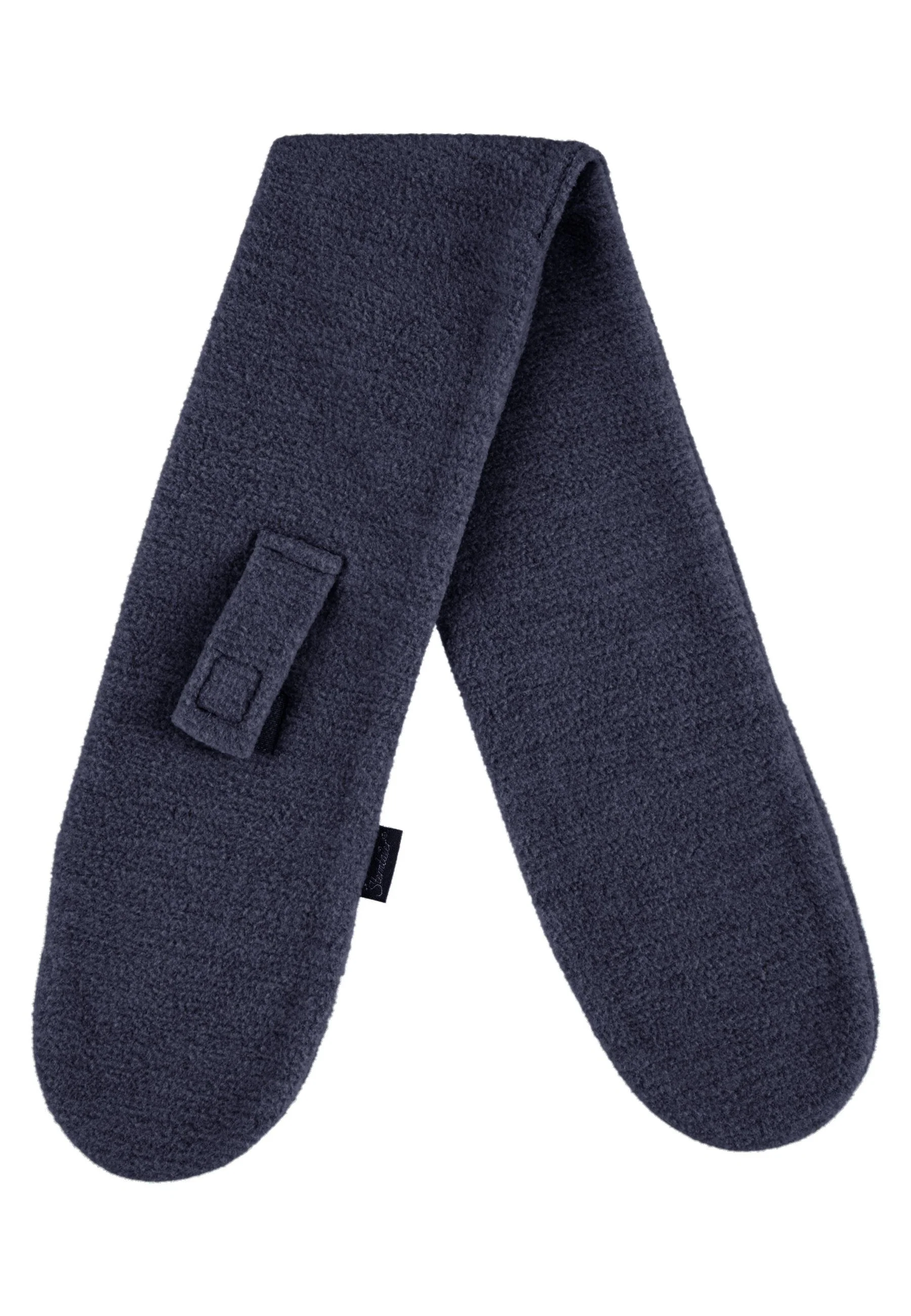 Schal aus Microfleece melange (recycelt) m. Riegel
