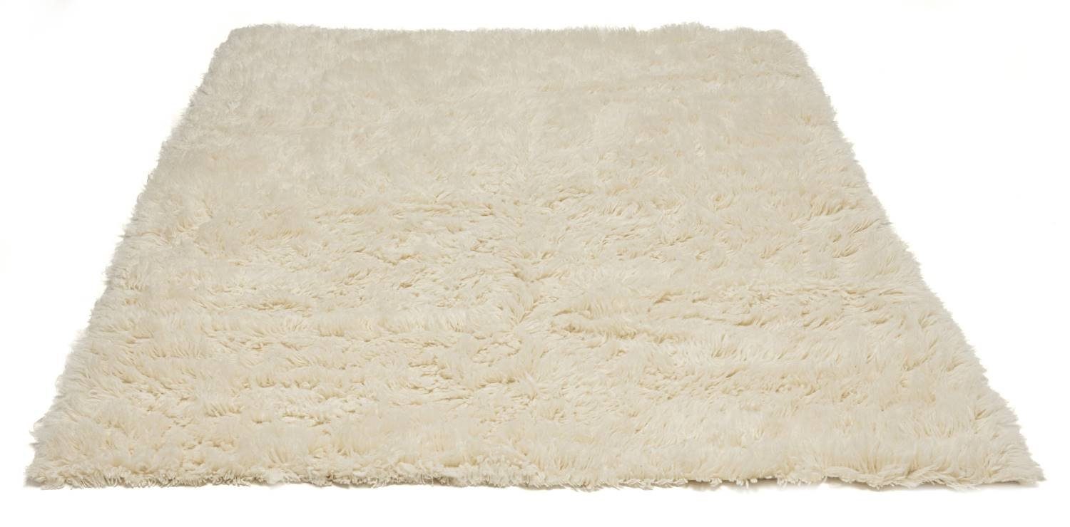 Flokati-Teppich Super Flokati 1400, pflegeleicht, strapazierfähig, Schurwollshaggy, RUG N' ROLL, Rechteckig