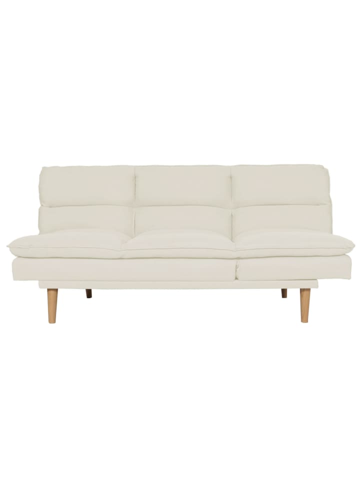 MCW Schlafsofa M79 Schlaffunktion Liegefläche 180x110cm, Stoff/Textil creme günstig kaufen onesize