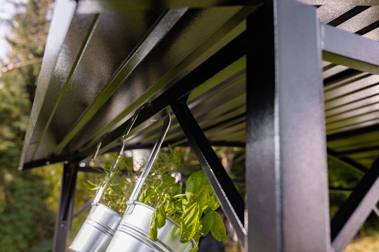 Grillfürst Grillpavillon Grillfürst Premium Grillpavillon aus Stahl mit wetterfestem Metalldach