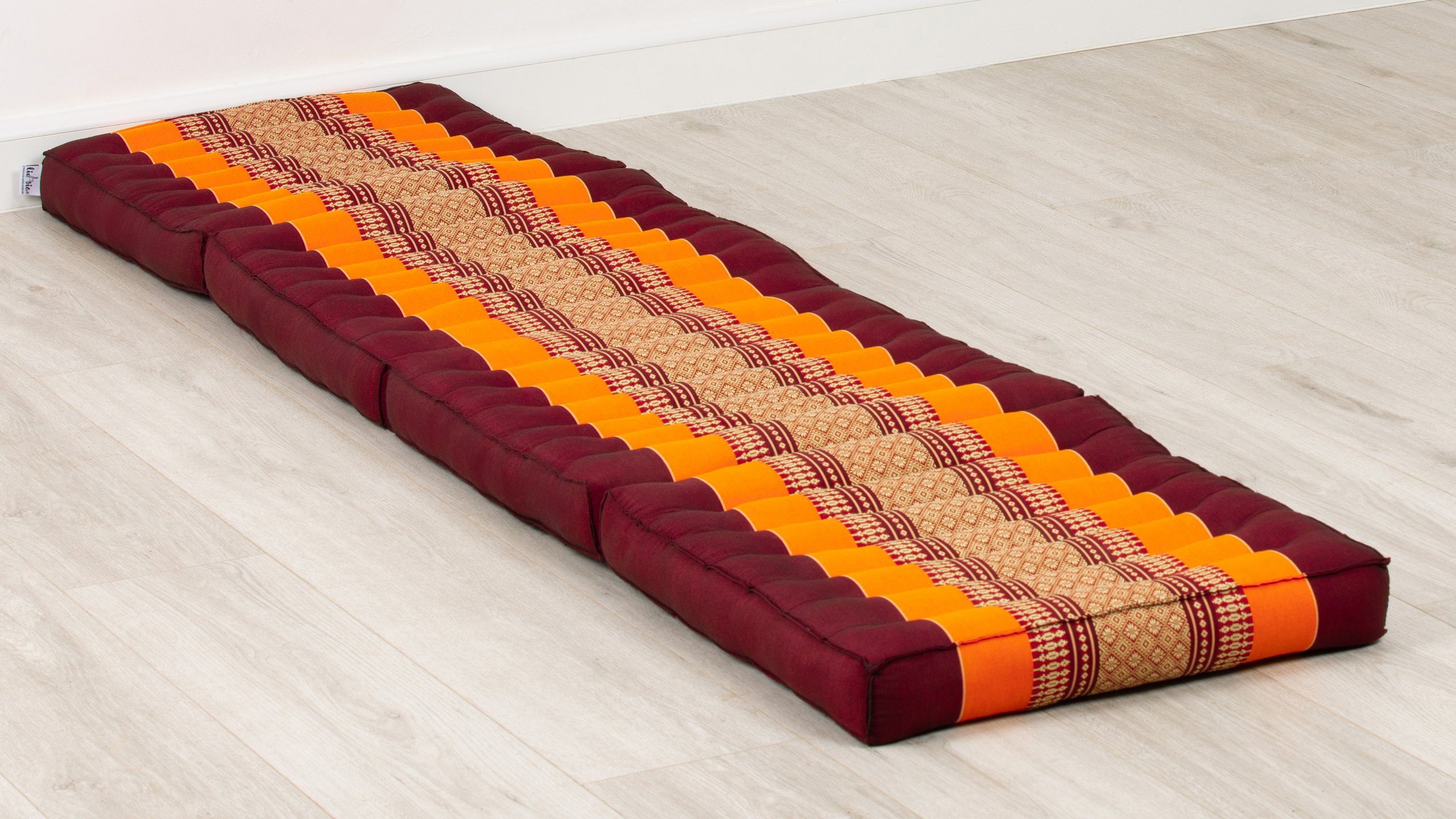 Klappmatratze Klappmatratze 50 cm breit Classic, vegan und handgefertigt, 200x50x8cm, livasia, 8 cm hoch, Kapok