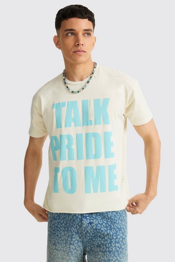 Kastiges zerrissenes Pride T-Shirt