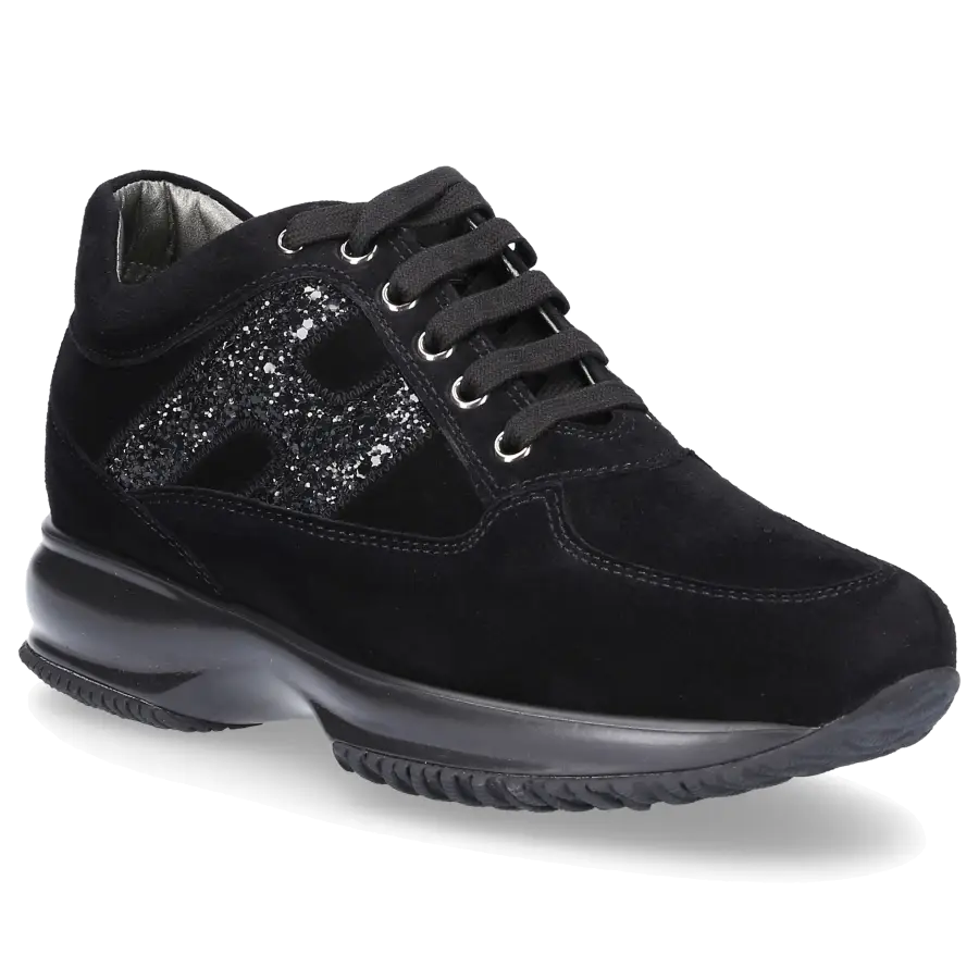 Hogan - Sneaker low 9KE Veloursleder - schwarz