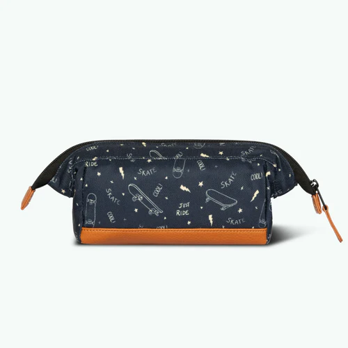Malmo navy blue school pencil case