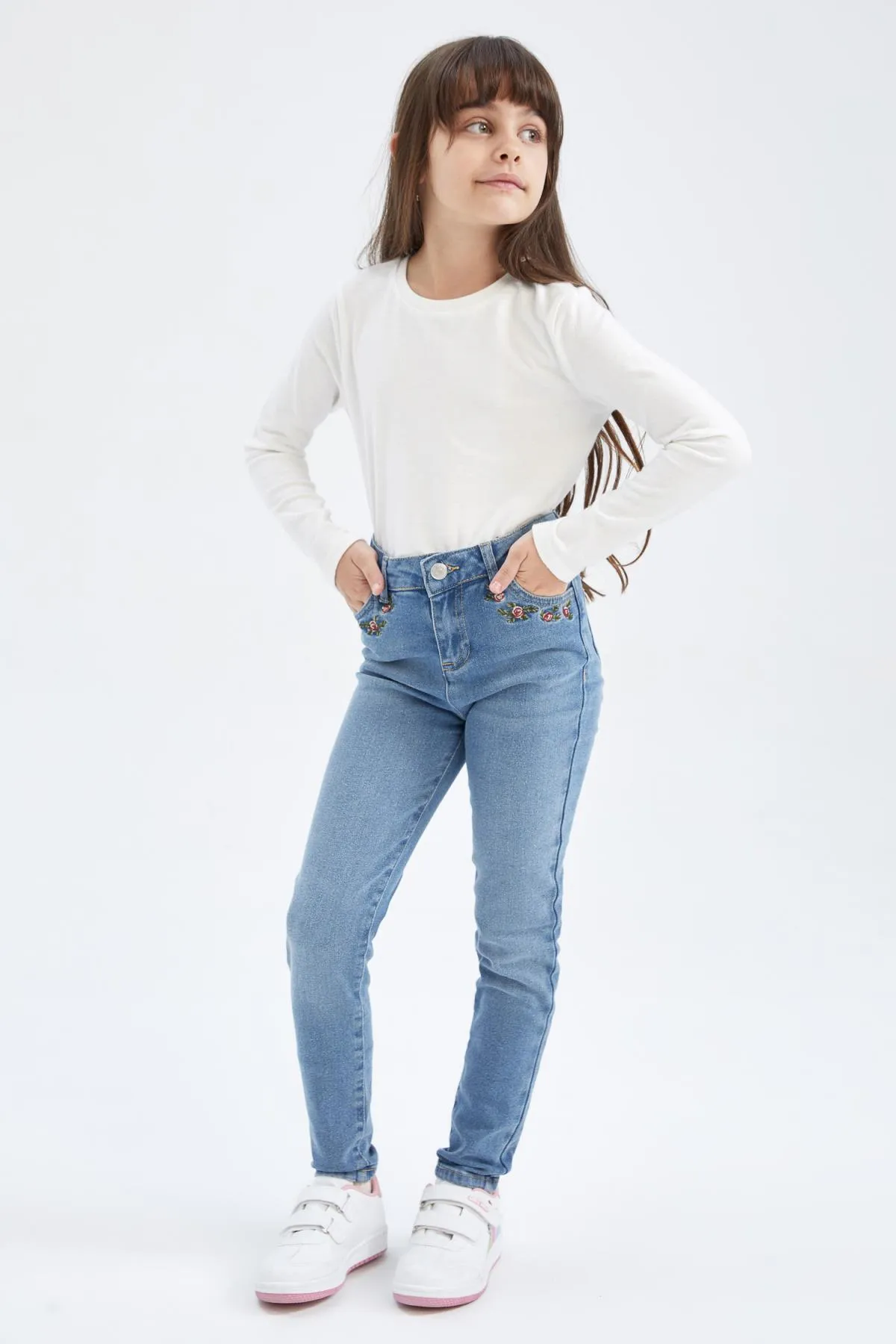 DeFacto  Skinny-Fit-Jeanshose für Mädchen