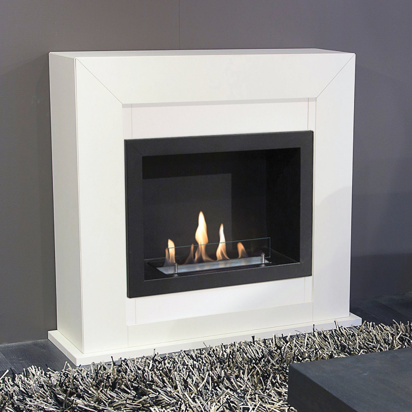 XARALYN Echtfeuer-Dekokamin Adra (Set, 3-St), mit Bioethanol Brenner