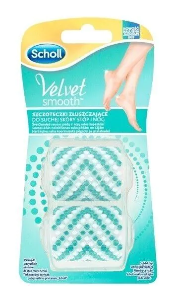 „Scholl Velvet Smooth“ šveičiamieji šepetėliai sausai pėdų ir kojų odai