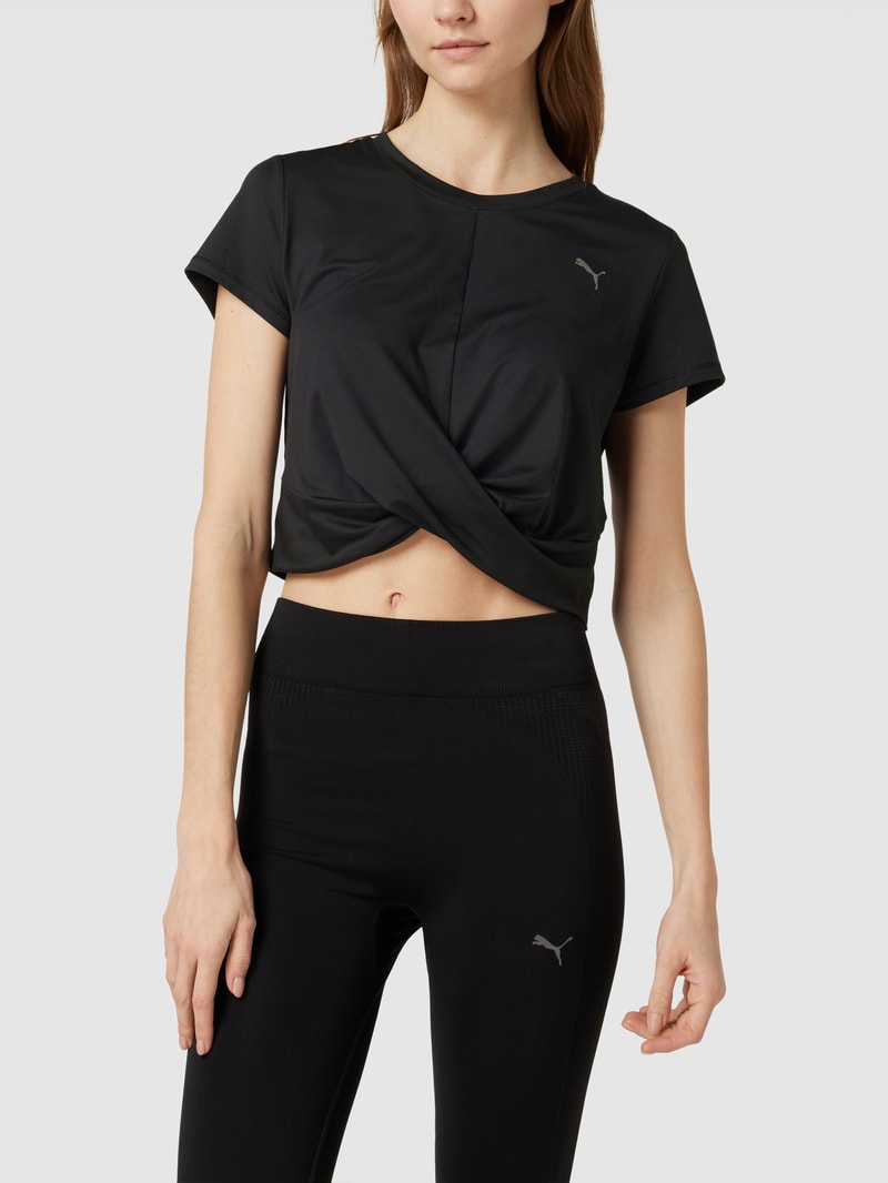 Sweatshirt mit Twist-Effekt Modell 'STUDIO YOGINI LITE TWIST' in schwarz
