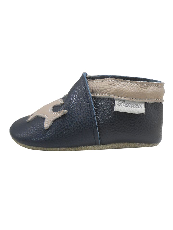 Yalion Leder-Krabbelschuhe 