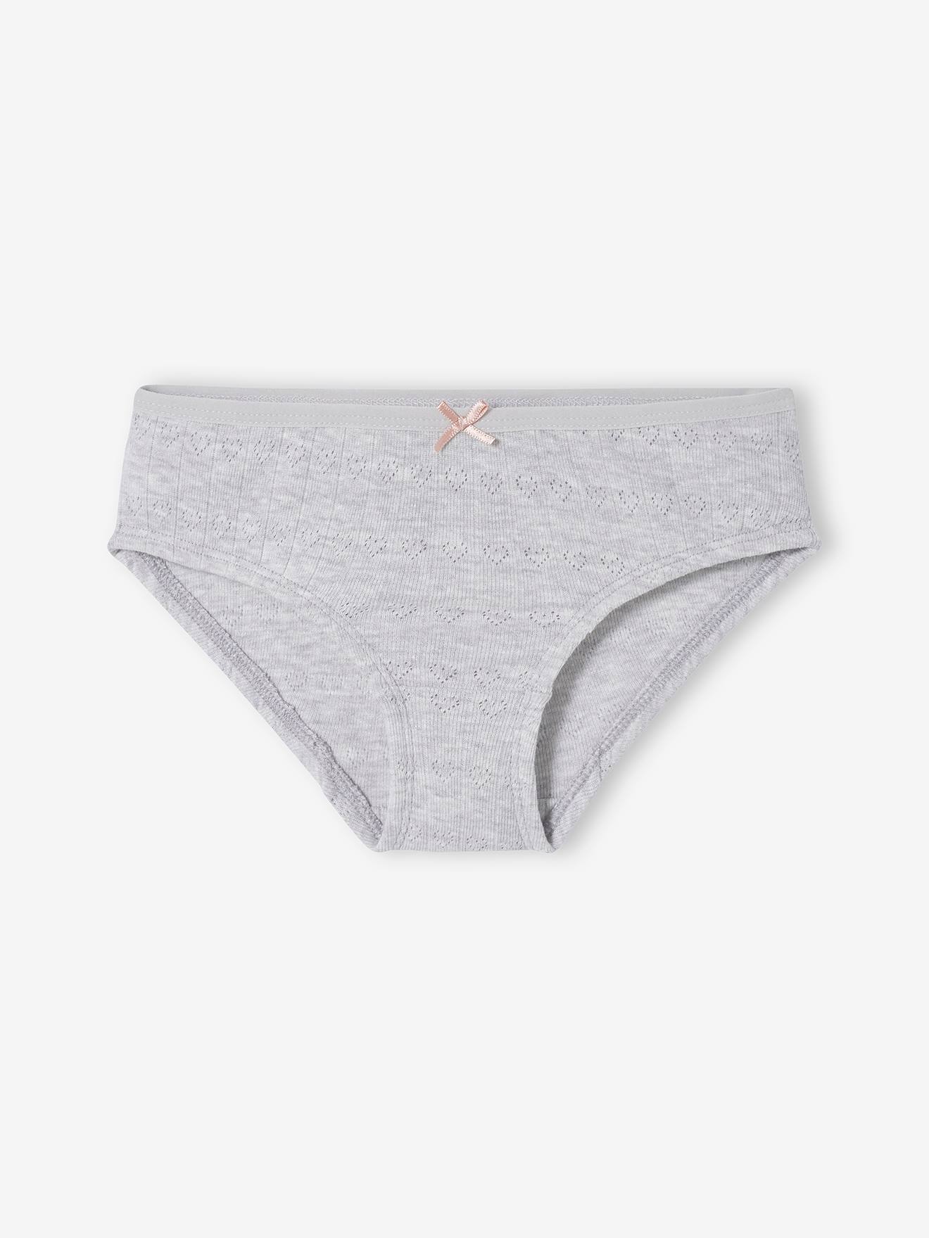 Lot de 2 culottes en maille ajourée fille lot ivoire