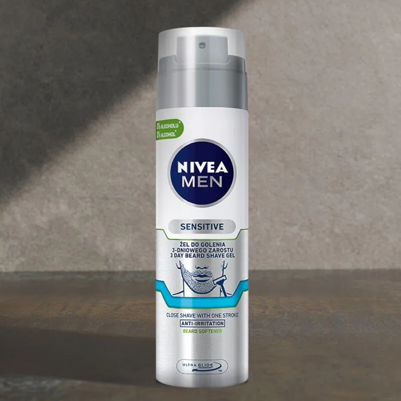 „Nivea Men Sensitive“ skutimosi želė 3 dienų barzdelei