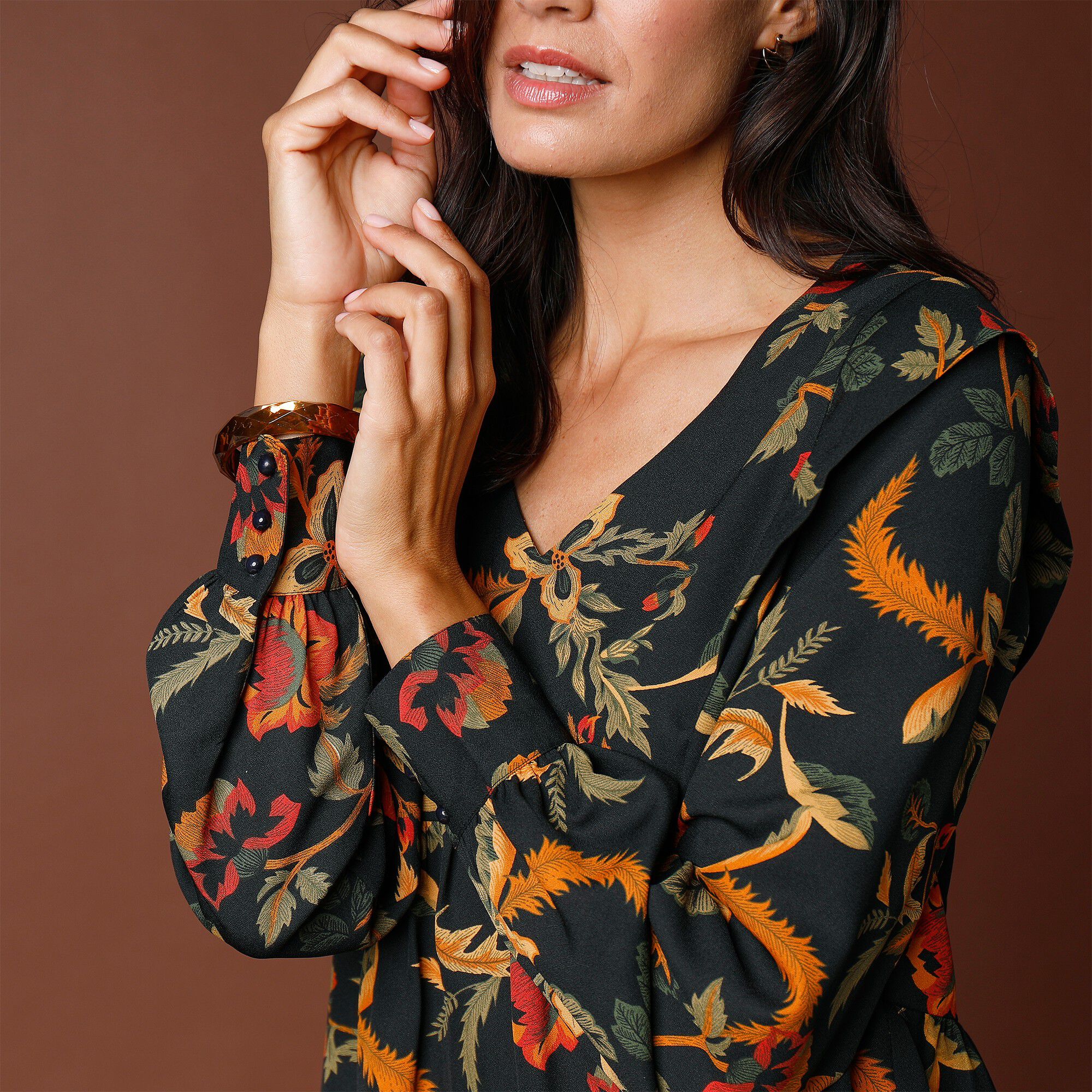 Robe ample imprimée