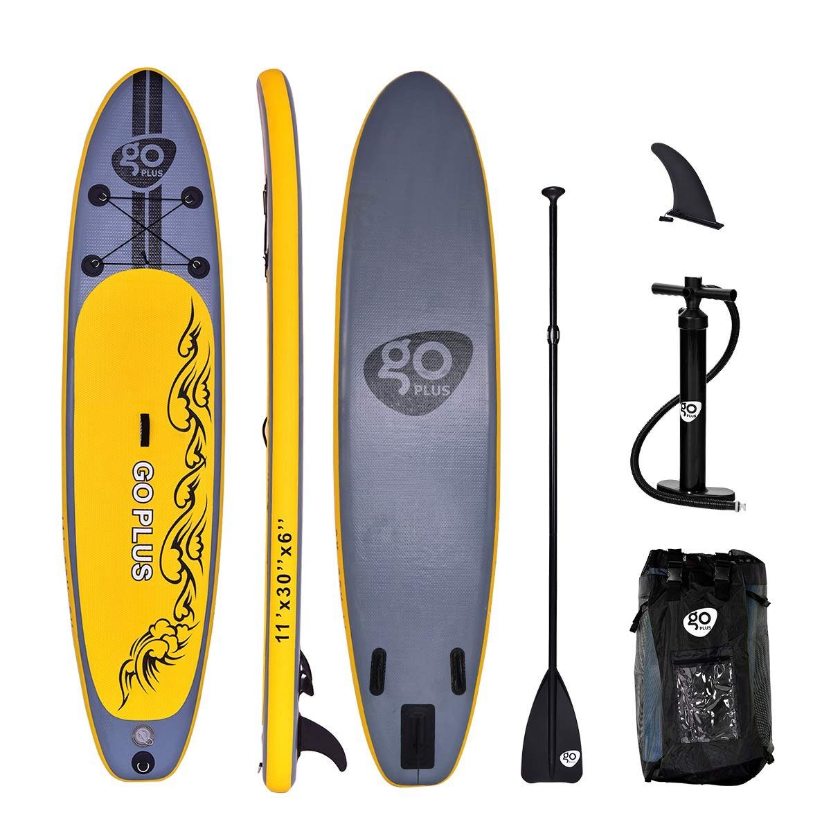 KOMFOTTEU SUP-Board Aufblasbares Paddelboard, 335x76x15cm