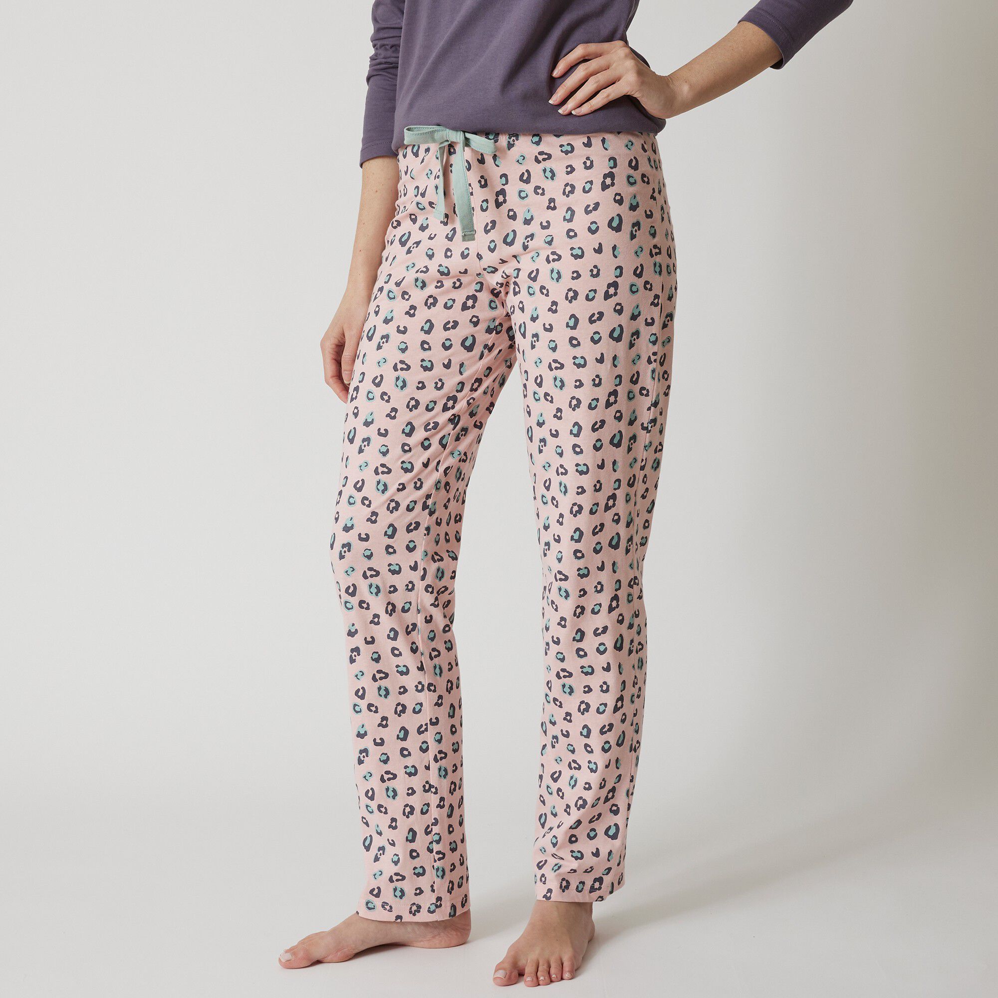 Pantalon pyjama coton imprimé 