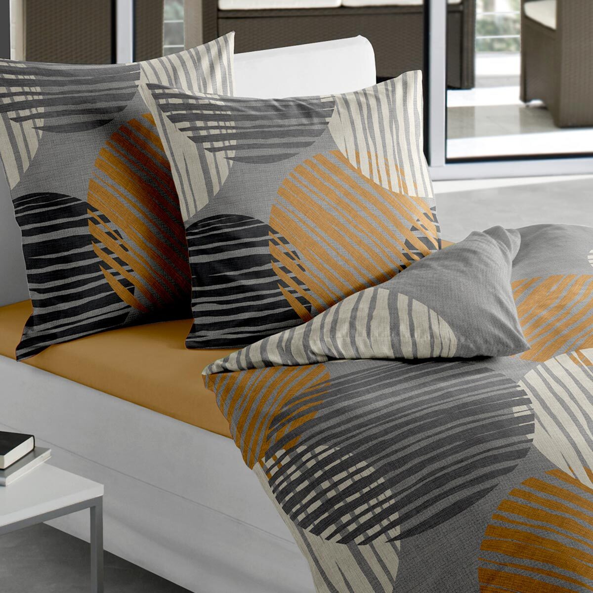 Traumschlaf Mako-Satin Bettwäsche Kreise