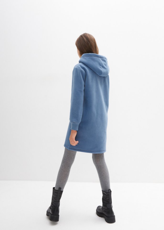 Mädchen Kapuzen-Fleecekleid