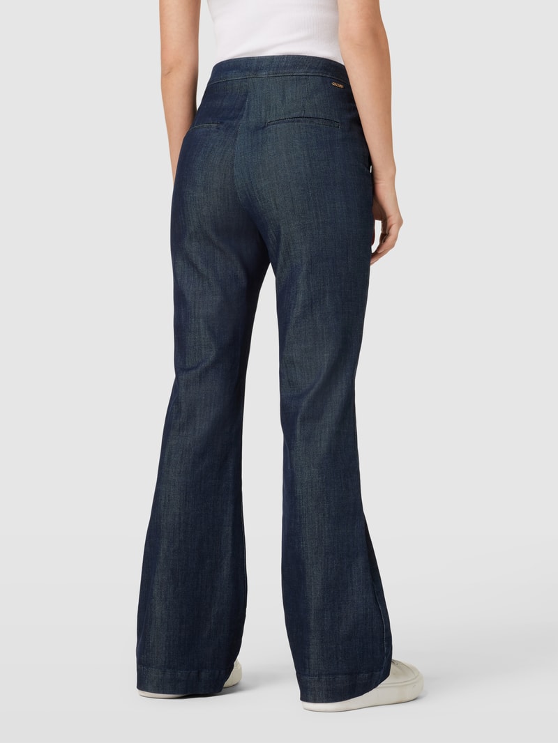 Flared Jeans mit französischen Eingrifftaschen Modell 'Taflera' in jeans