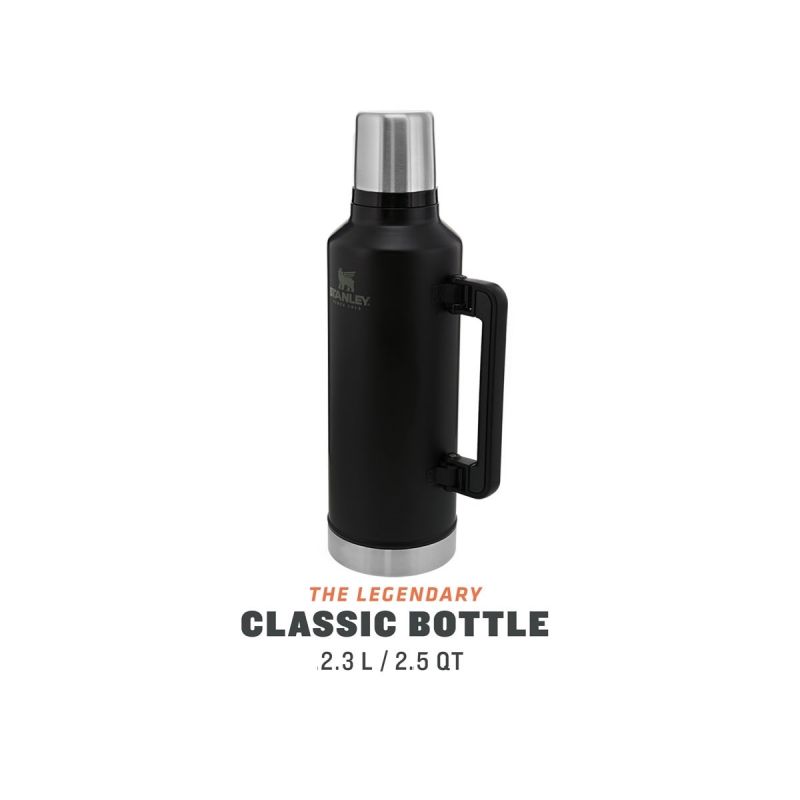 Stanley Classic Legendary Bottle XXlarge 2.5qt \/2.3 lt Matte Black Pebble