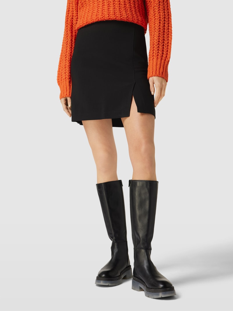 Minirock mit Seitenschlitz Modell 'GaleMD skirt' in schwarz