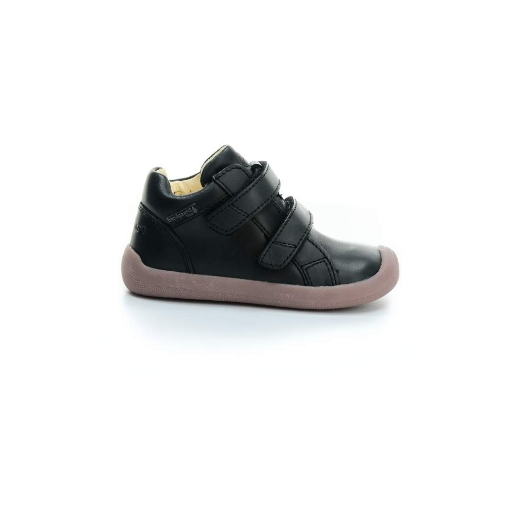 Bundgaard The Walk Velcro TEX Black schwarze Mid Cut Barfußschuhe