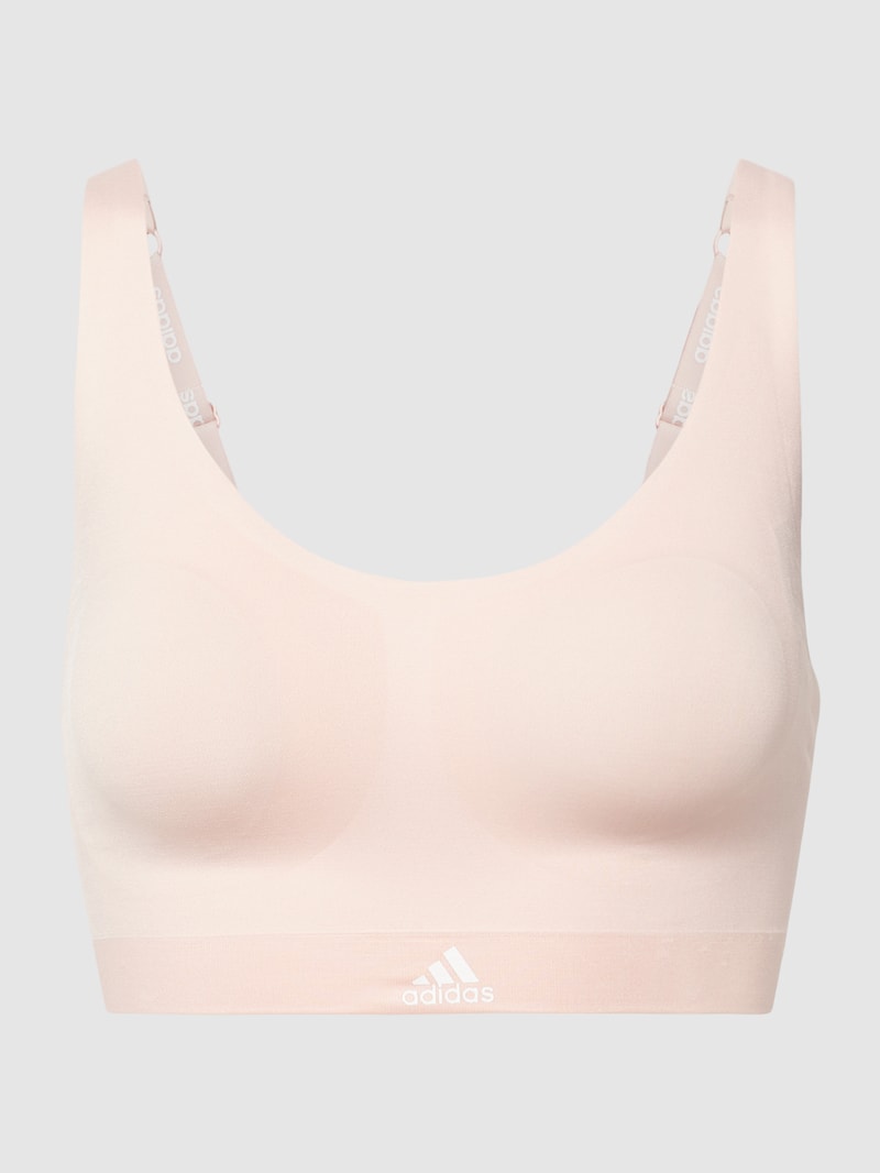 Bustier mit Label-Print Modell 'Naked' in hellrosa