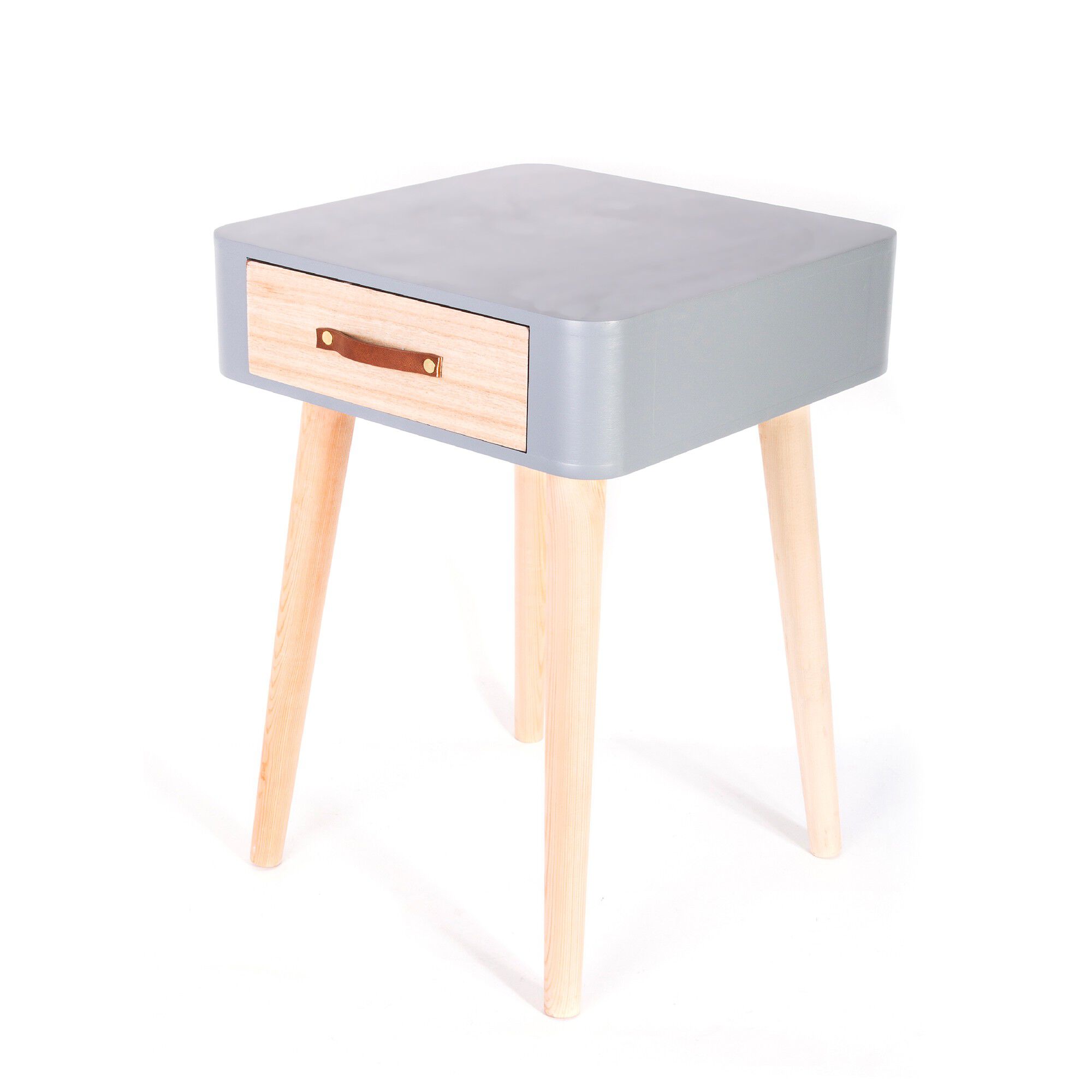 Table de chevet bicolore 1 tiroir