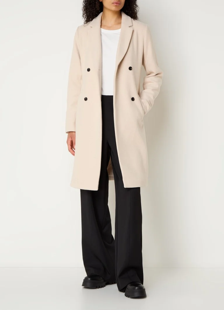 Modström Odelia double-breasted coat in wool blend