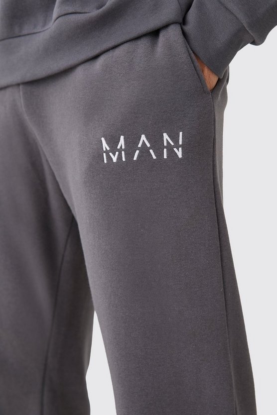 Man Jogginghose mit geteiltem Saum