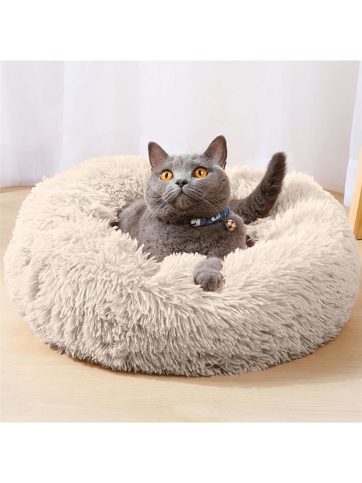 Intirilife Hundebett Katzenbett in Beige 60 cm günstig kaufen 60 cm