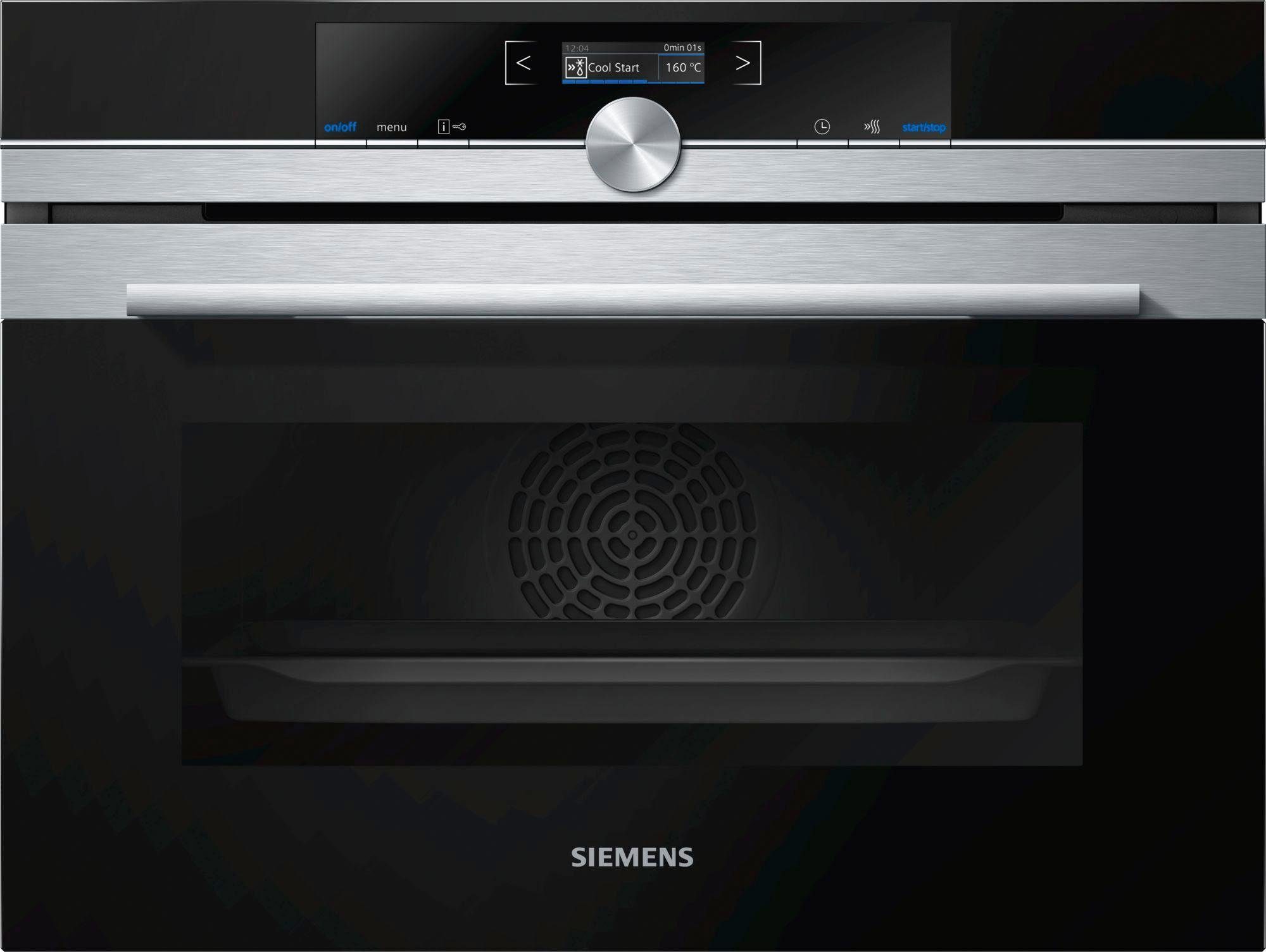 SIEMENS Pyrolyse Backofen CB674GBS3, mit Teleskopauszug nachrüstbar, Aqua-Reinigungsfunktion
