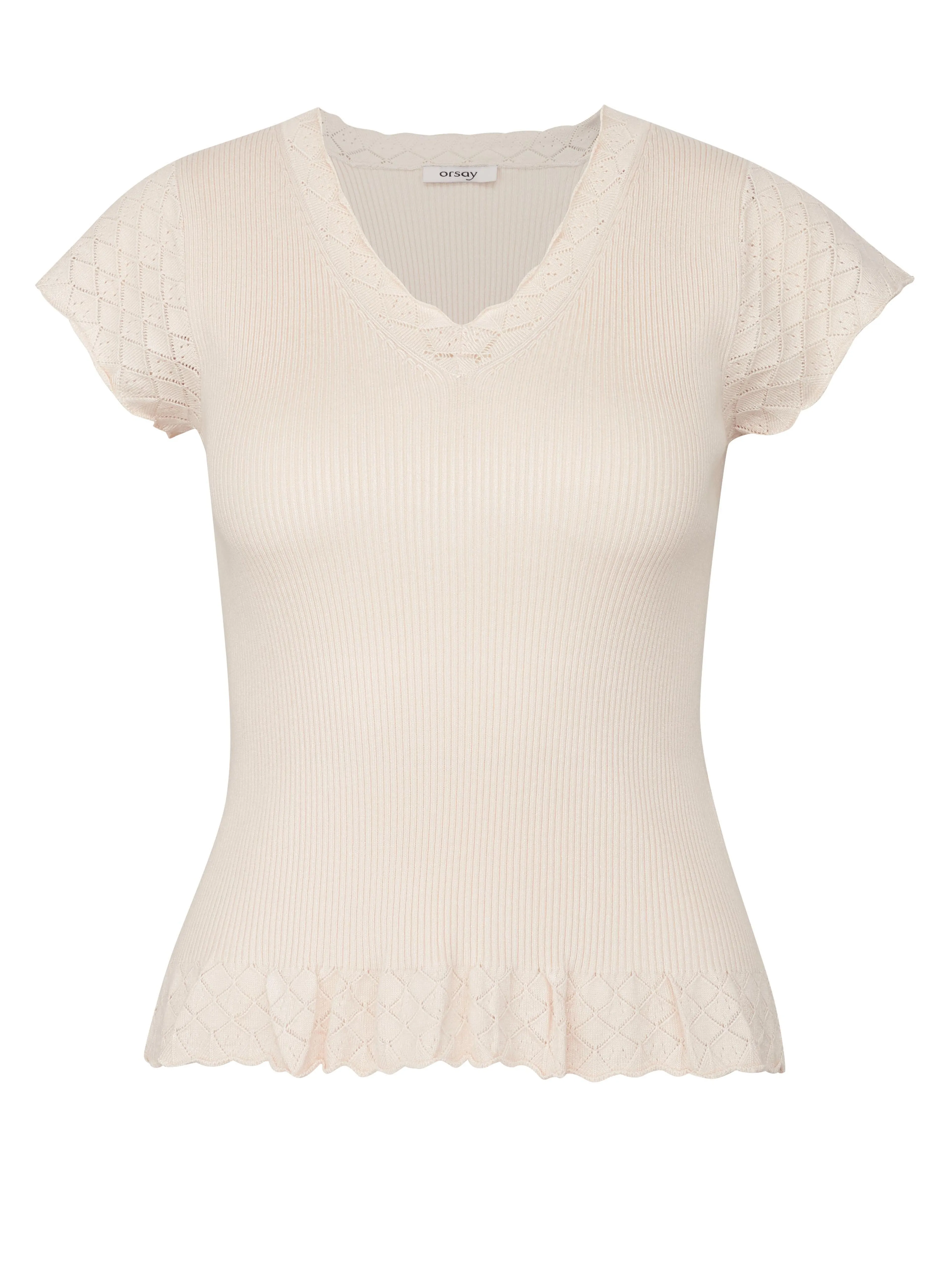 Hellrosa Damen Kurzarm-T-Shirt ORSAY
