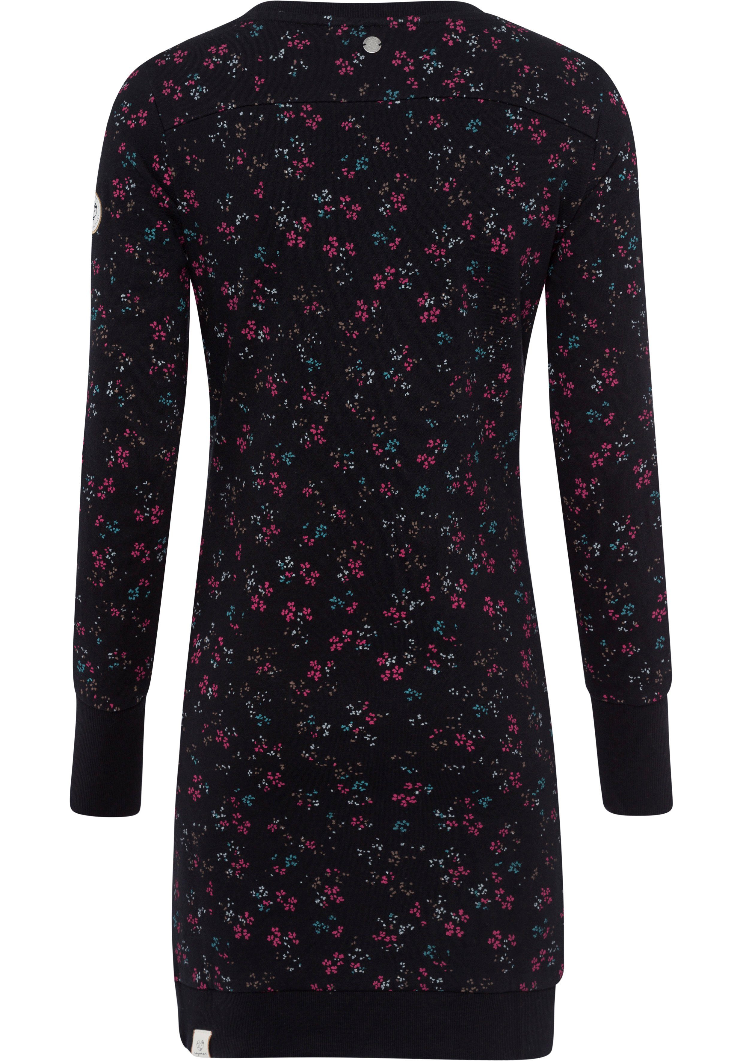 Ragwear Sweatkleid MENITA O im Mille-Fleur All Over-Print