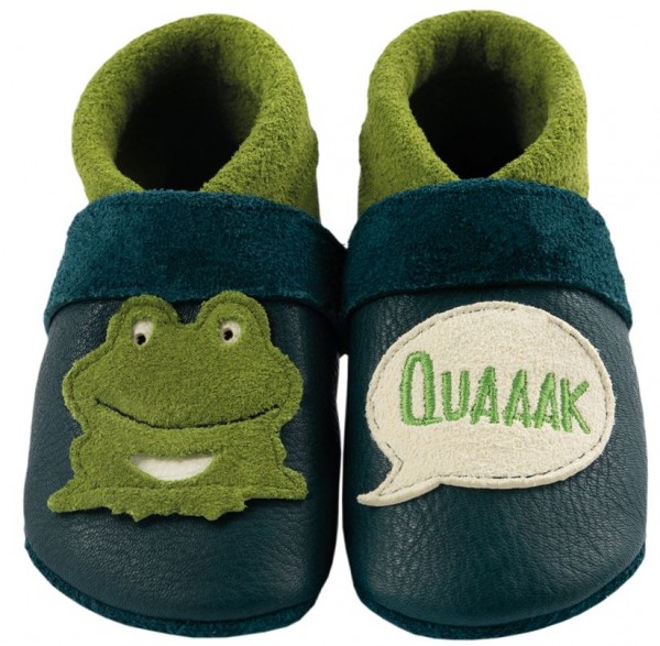 Pantolinos ~ Frosch Quaaak ~ karibik/pisello