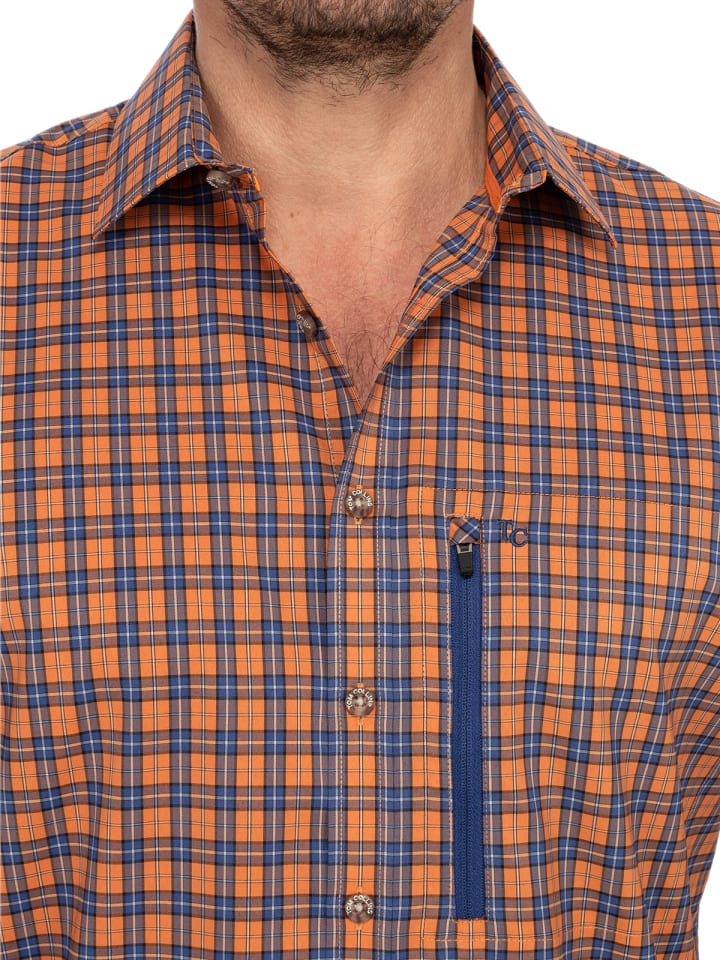 OS-Trachten Trachtenhemd 411000-4067 in orange günstig kaufen M