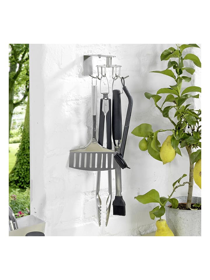 Wenko Hakenleiste in Silber - (B)8,5 x (H)7 x (T)12,5 cm günstig kaufen onesize
